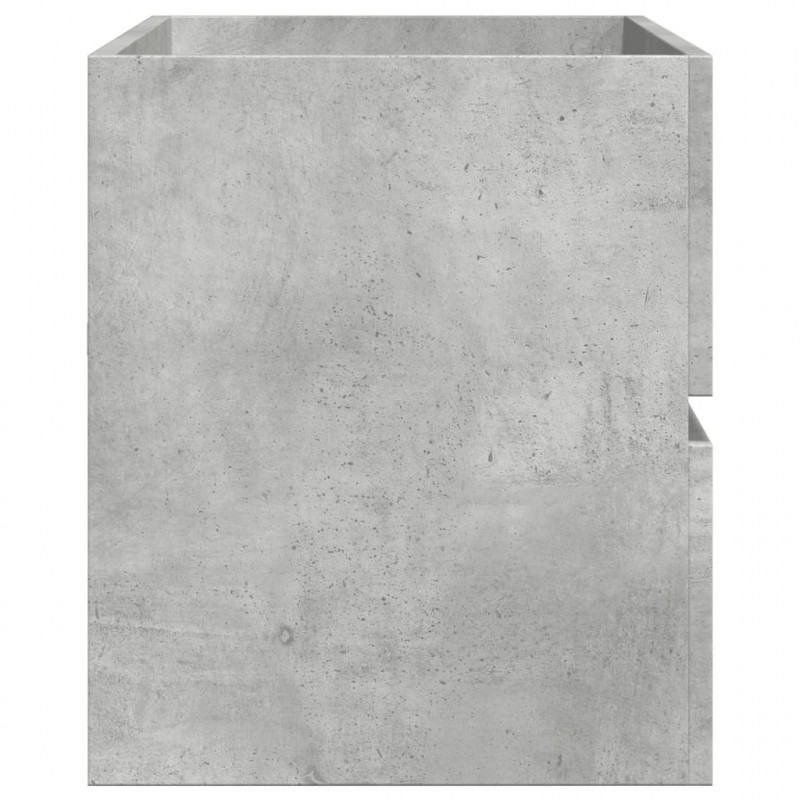Szafka pod umywalkę, szarość betonu, 100x38,5x45 cm, płyta