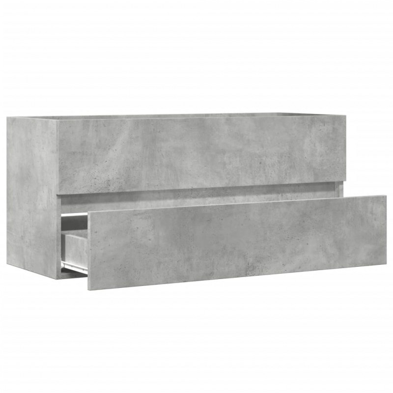 Szafka pod umywalkę, szarość betonu, 100x38,5x45 cm, płyta