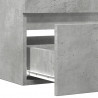 Szafka pod umywalkę, szarość betonu, 100x38,5x45 cm, płyta