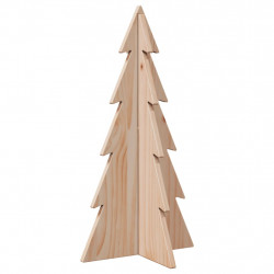 Drewniana choinka do udekorowania, 59,5 cm, lite drewno sosnowe