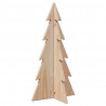 Drewniana choinka do udekorowania, 59,5 cm, lite drewno sosnowe