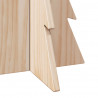 Drewniana choinka do udekorowania, 59,5 cm, lite drewno sosnowe