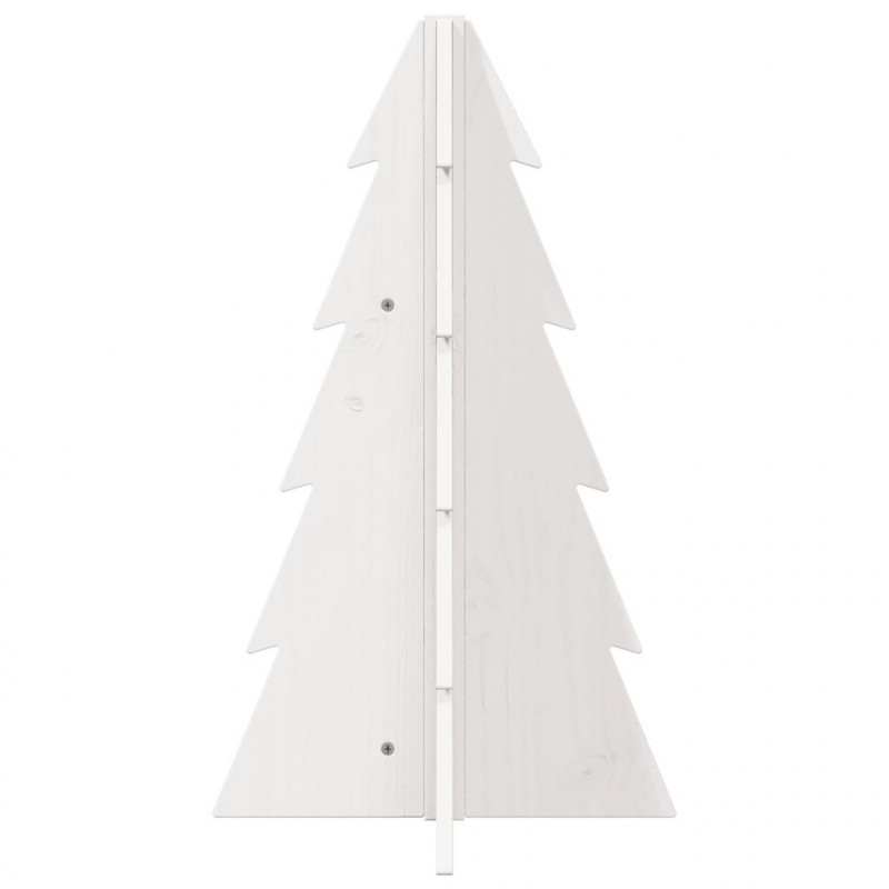 Drewniana choinka do udekorowania, biała, 69,5 cm, sosnowa