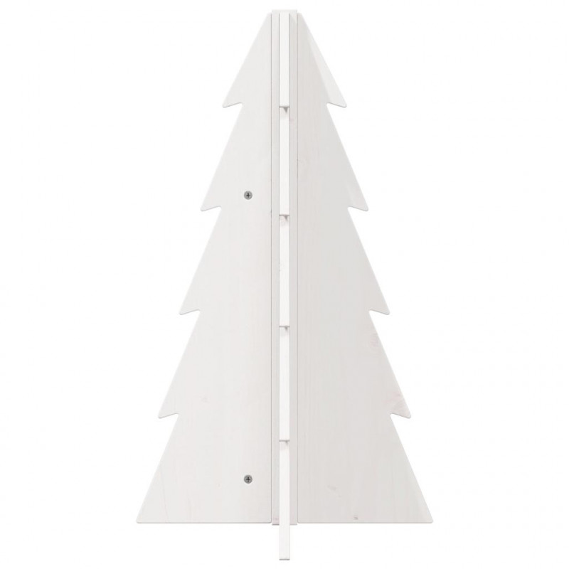 Drewniana choinka do udekorowania, biała, 69,5 cm, sosnowa
