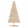 Drewniana choinka do udekorowania, 150 cm, lite drewno sosnowe