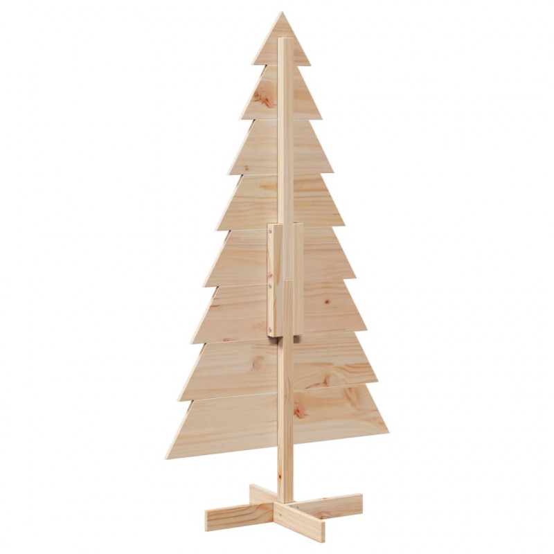 Drewniana choinka do udekorowania, 150 cm, lite drewno sosnowe