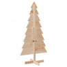 Drewniana choinka do udekorowania, 150 cm, lite drewno sosnowe