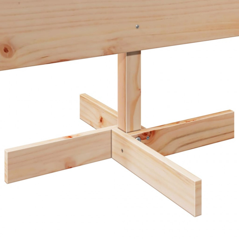 Drewniana choinka do udekorowania, 150 cm, lite drewno sosnowe
