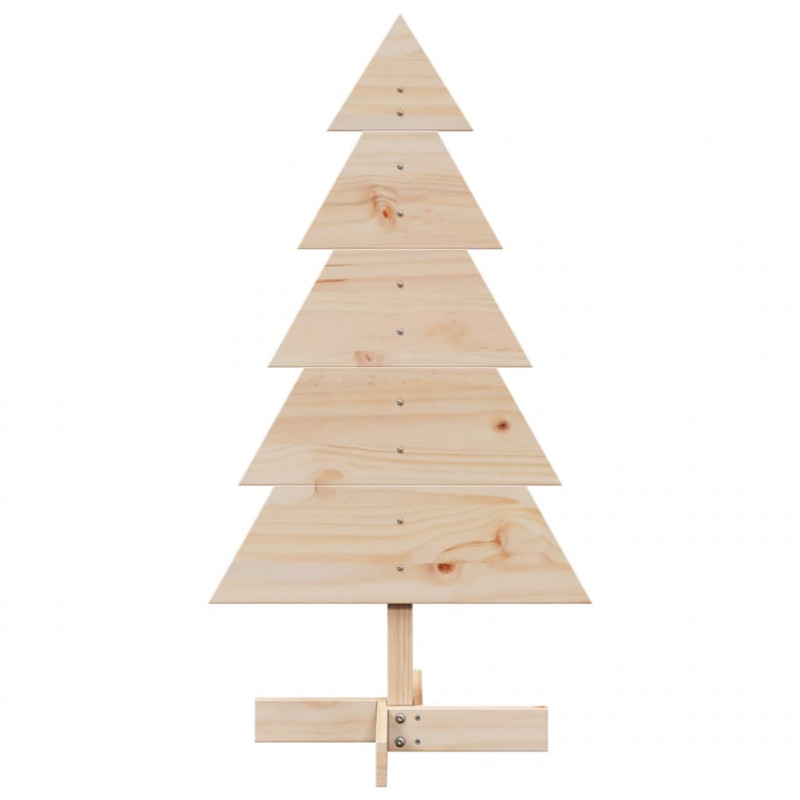 Drewniana choinka do udekorowania, 100 cm, lite drewno sosnowe