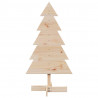 Drewniana choinka do udekorowania, 100 cm, lite drewno sosnowe
