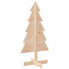 Drewniana choinka do udekorowania, 100 cm, lite drewno sosnowe