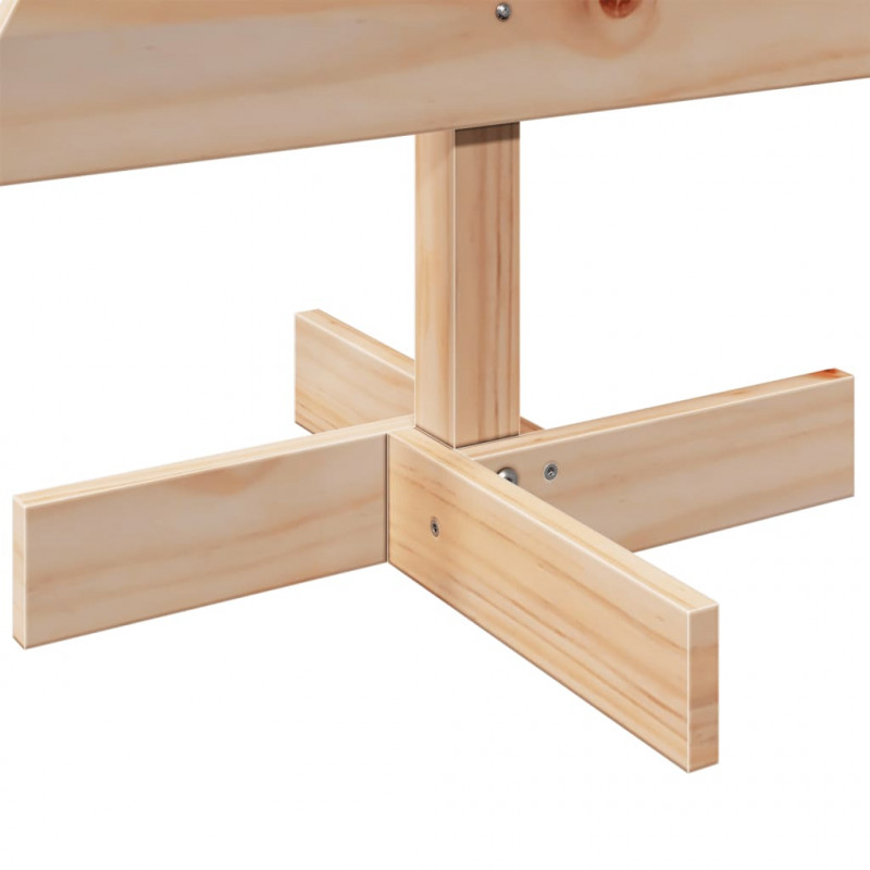 Drewniana choinka do udekorowania, 100 cm, lite drewno sosnowe