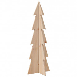 Drewniana choinka do udekorowania, 112 cm, lite drewno sosnowe