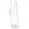 Drewniana choinka do udekorowania, 112 cm, lite drewno sosnowe
