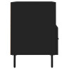 Szafka pod TV, czarna, 80x36x50 cm, materiał drewnopochodny