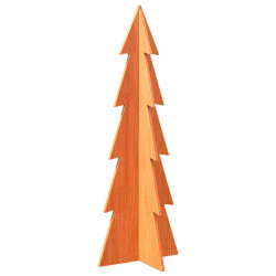 Drewniana choinka do udekorowania, woskowy brąz, 112 cm, sosna