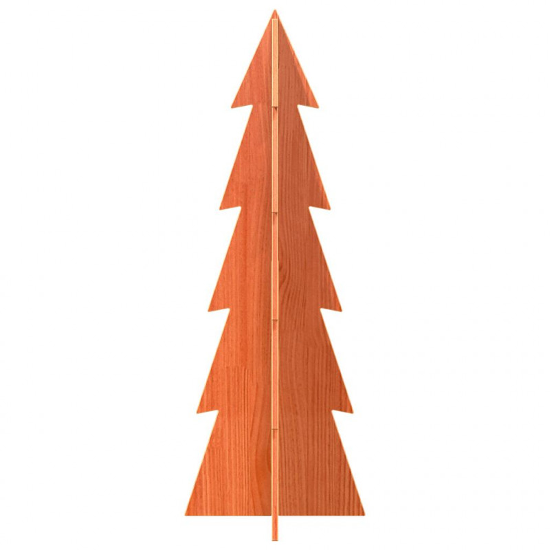 Drewniana choinka do udekorowania, woskowy brąz, 112 cm, sosna