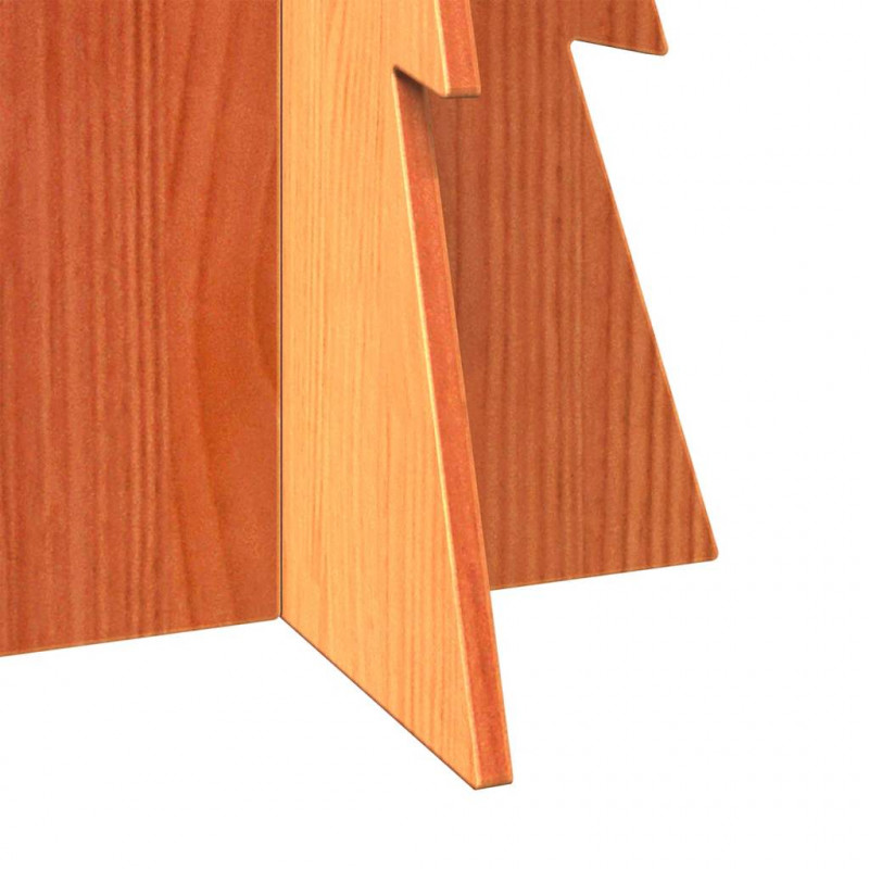 Drewniana choinka do udekorowania, woskowy brąz, 112 cm, sosna