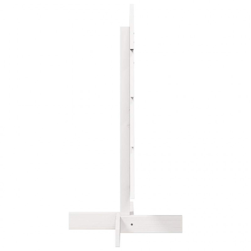 Drewniana choinka do udekorowania, biała, 80 cm, sosnowa