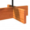 Drewniana choinka do udekorowania, woskowy brąz, 60 cm, sosnowa