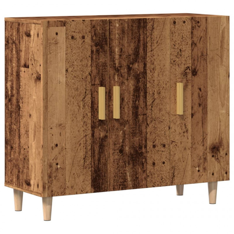 Szafka, stare drewno, 90x34x80 cm, materiał drewnopochodny