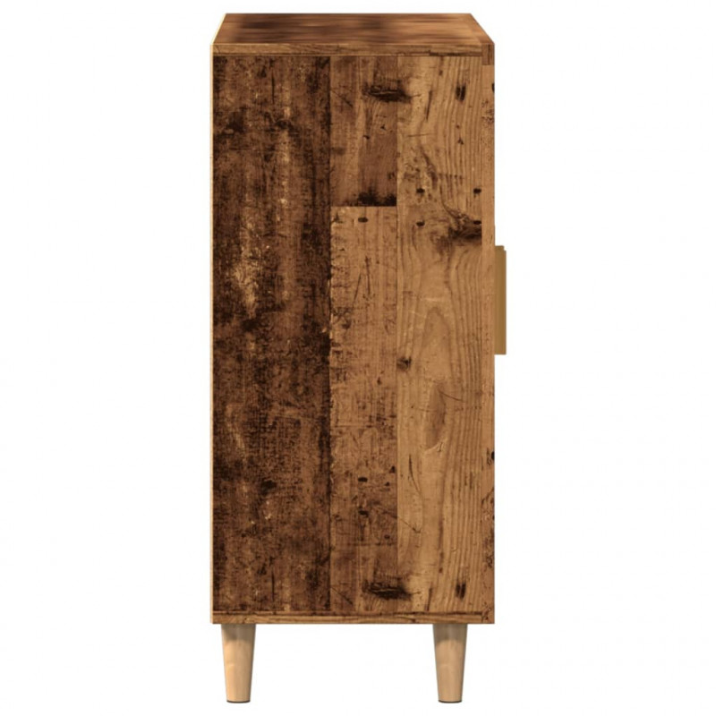 Szafka, stare drewno, 90x34x80 cm, materiał drewnopochodny