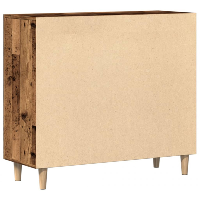 Szafka, stare drewno, 90x34x80 cm, materiał drewnopochodny