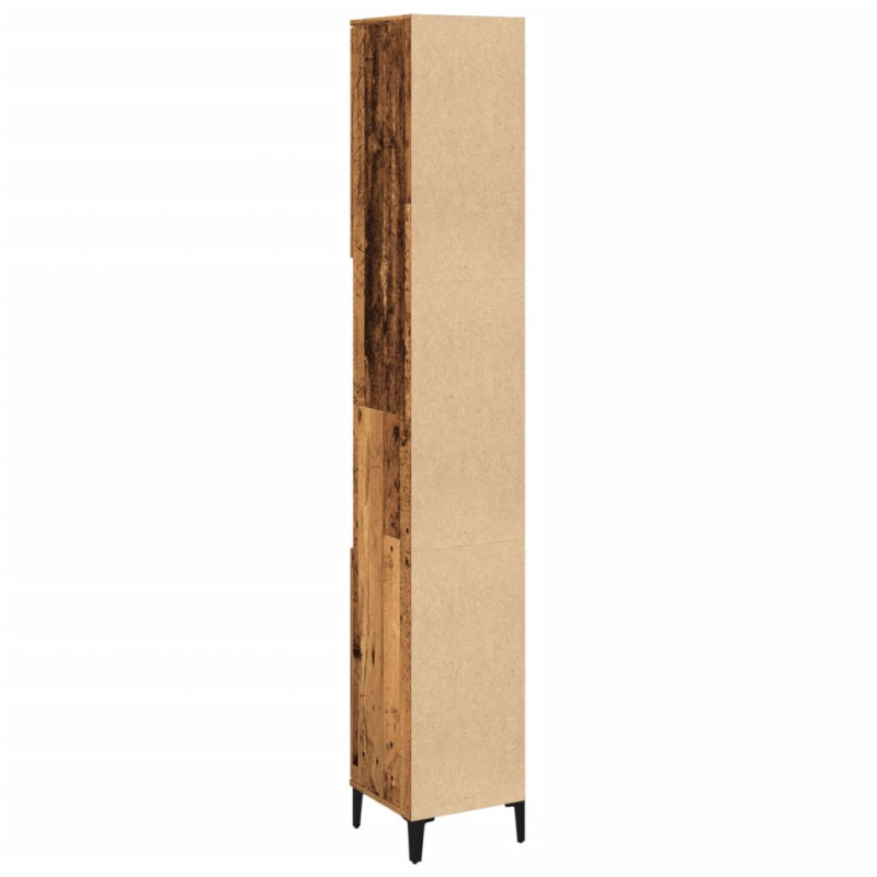 Szafka łazienkowa, stare drewno, 30x30x190 cm