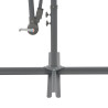 Parasol wiszący na aluminiowym słupku, bordowy, 300 cm
