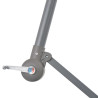 Parasol wiszący na aluminiowym słupku, bordowy, 300 cm