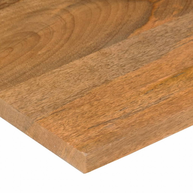 Blat biurka, z wycięciem, 100x50x2,5 cm, surowe drewno mango