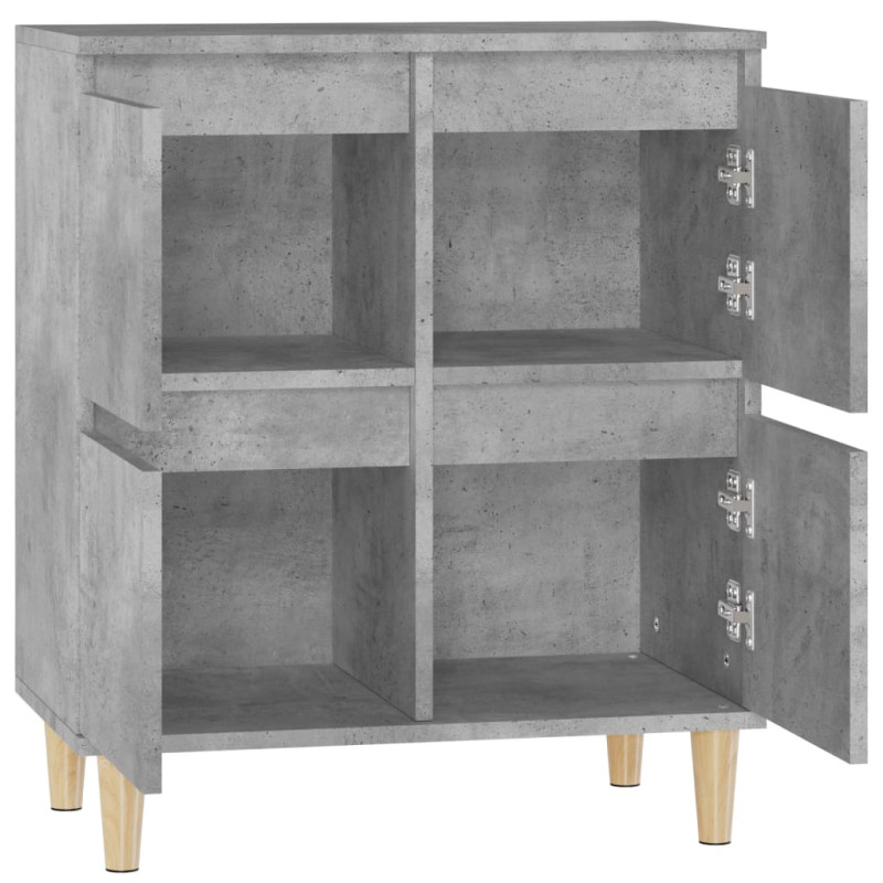 Komoda, szarość betonu, 60x35x70 cm, materiał drewnopochodny