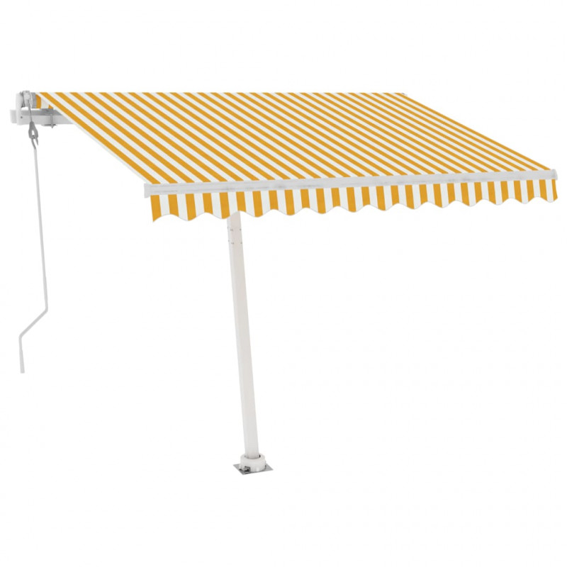 Automatycznie zwijana markiza, LED i czujnik wiatru, 300x250 cm