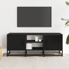 Szafka pod TV, czarna, 100x35x41 cm, materiał drewnopochodny