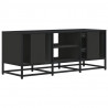 Szafka pod TV, czarna, 100x35x41 cm, materiał drewnopochodny