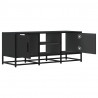 Szafka pod TV, czarna, 100x35x41 cm, materiał drewnopochodny