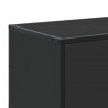 Szafka pod TV, czarna, 100x35x41 cm, materiał drewnopochodny