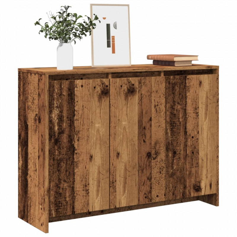 Komoda, stare drewno, 102x33x75 cm, materiał drewnopochodny