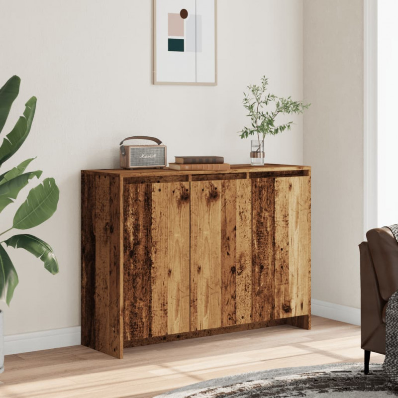 Komoda, stare drewno, 102x33x75 cm, materiał drewnopochodny