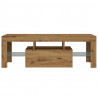 Szafka pod TV z oświetleniem LED, dąb artisan, 120x36,5x40 cm