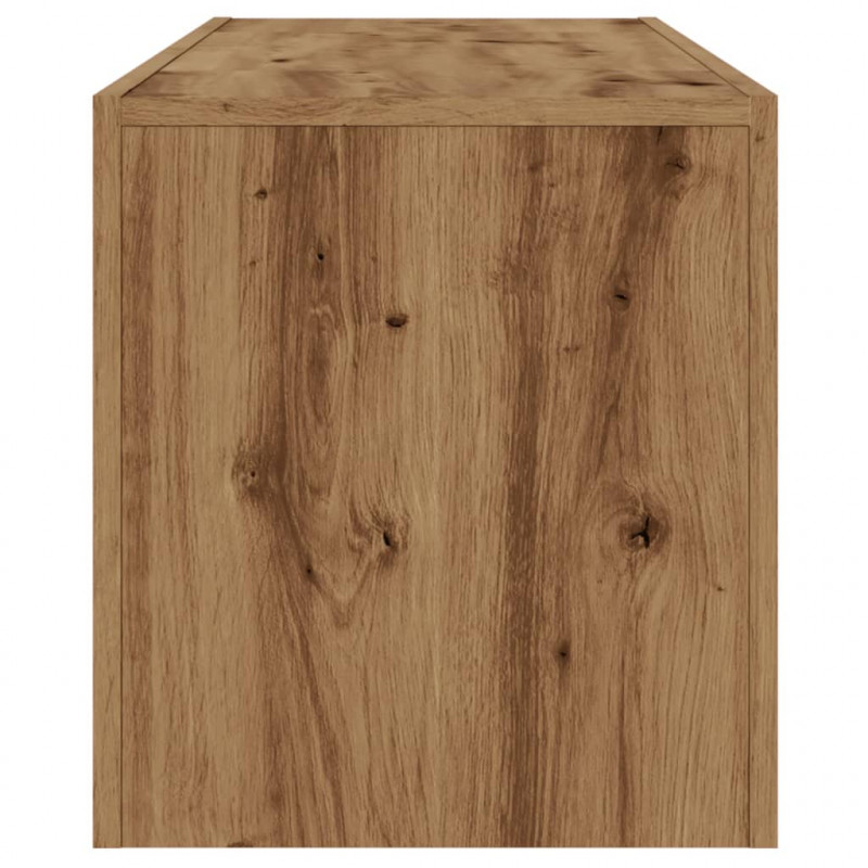 Szafka pod TV z oświetleniem LED, dąb artisan, 120x36,5x40 cm