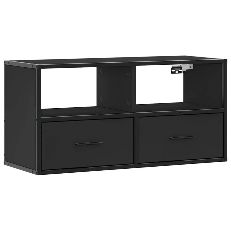 Szafka pod telewizor, czarna, 80x31x39,5 cm