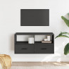 Szafka pod telewizor, czarna, 80x31x39,5 cm