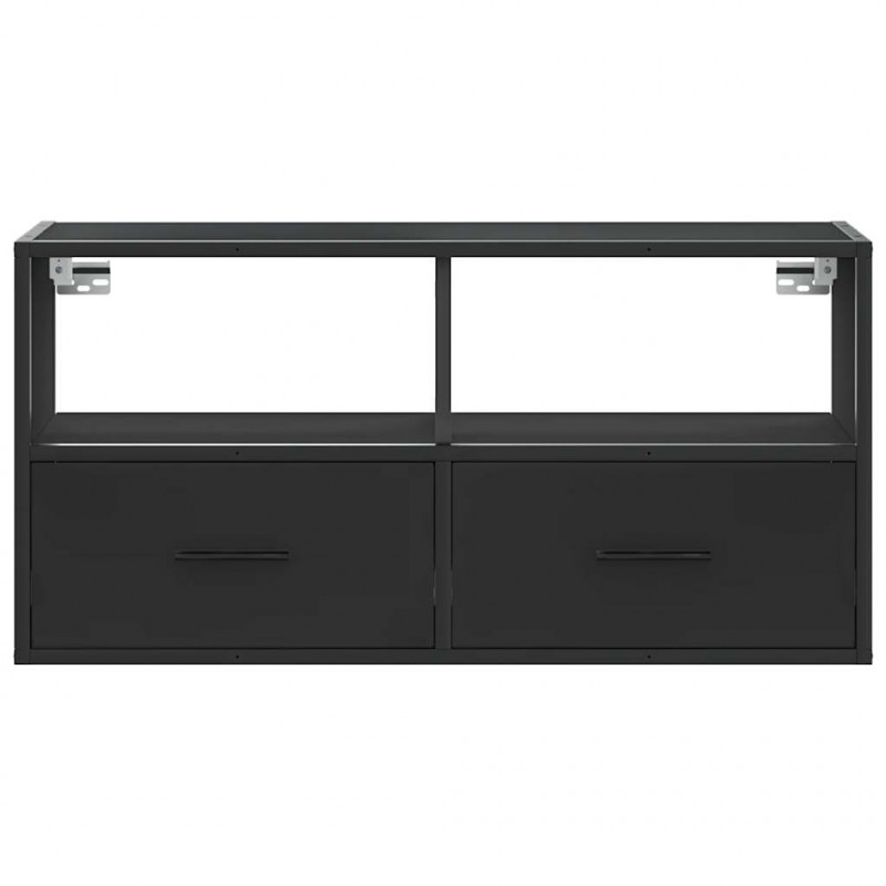 Szafka pod telewizor, czarna, 80x31x39,5 cm