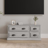 Szafka pod TV, szary dąb sonoma, 100x35,5x45 cm