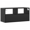 Szafka pod telewizor, czarna, 80x31x39,5 cm