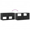 Szafka pod telewizor, czarna, 80x31x39,5 cm