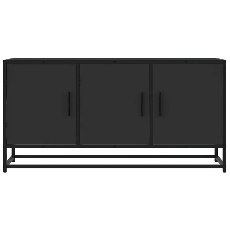 Szafka pod TV, czarna, 100x35x50 cm