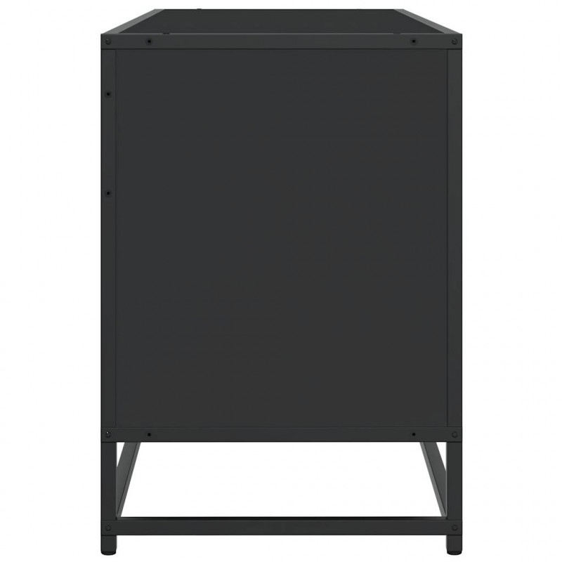 Szafka pod TV, czarna, 100x35x50 cm