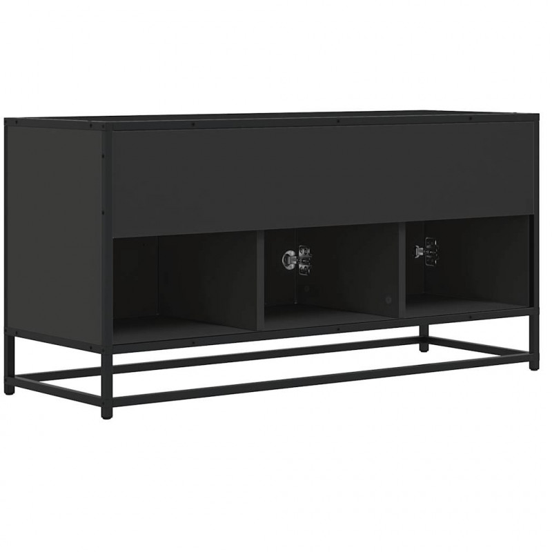 Szafka pod TV, czarna, 100x35x50 cm